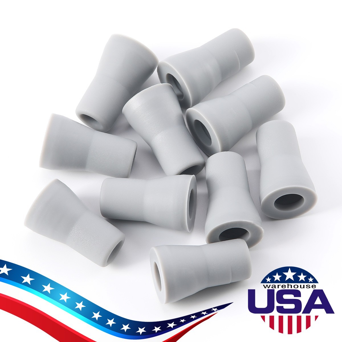 10pcs Dental Saliva Ejector Weak Suction Rubber Snap Tip Adapter Replacement