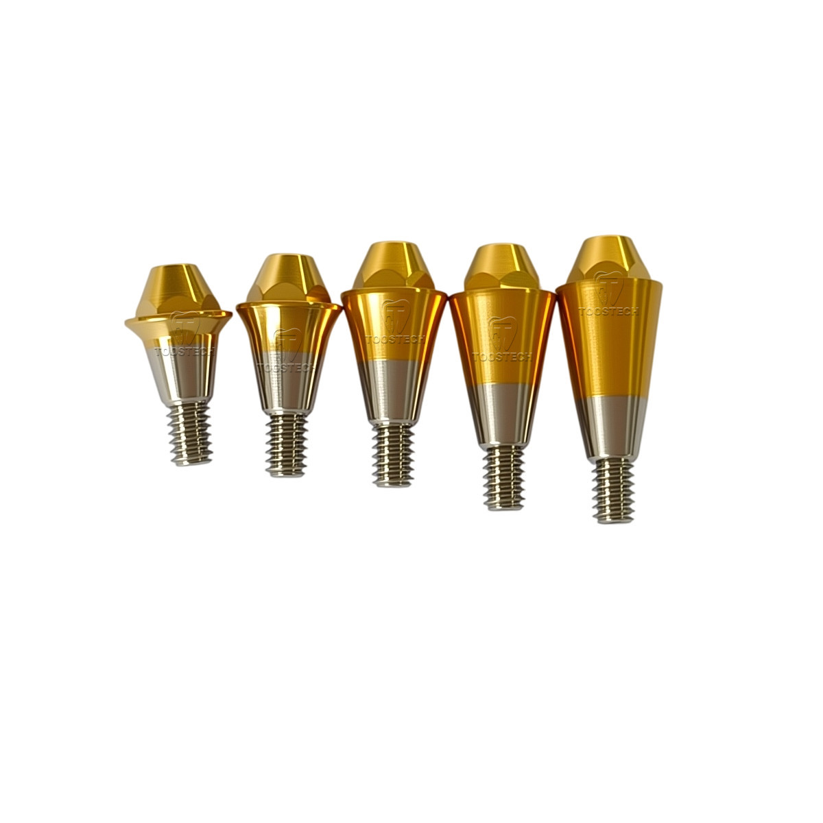 6pcs Multi unit straight abutment fits to Hiossen Osstem platform Regular Mini