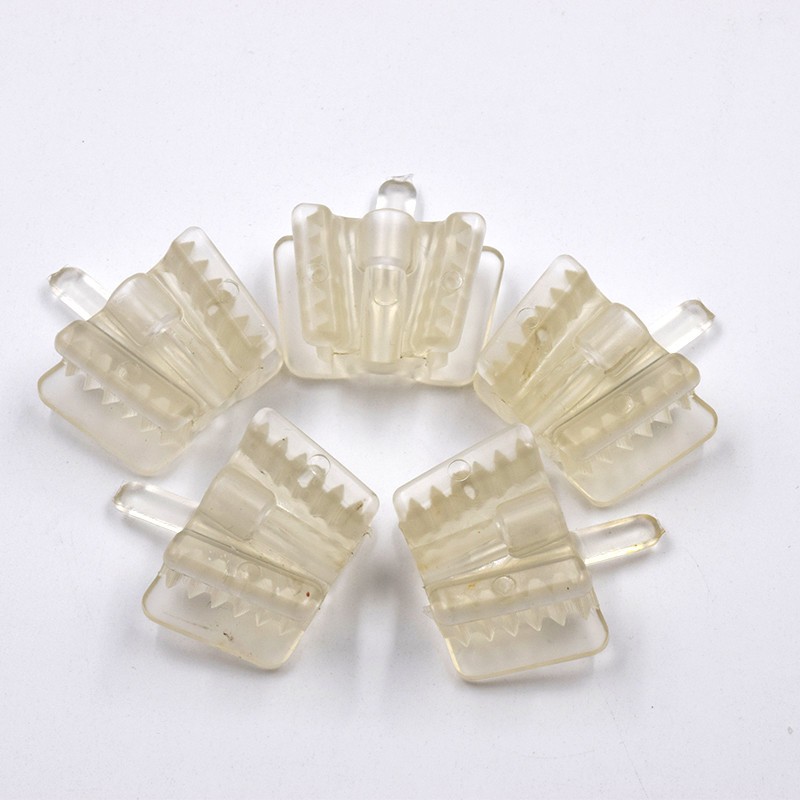 Dental Bite Block Mouth Prop Saliva Ejector Suction Tip Clear/Silicone Retractor