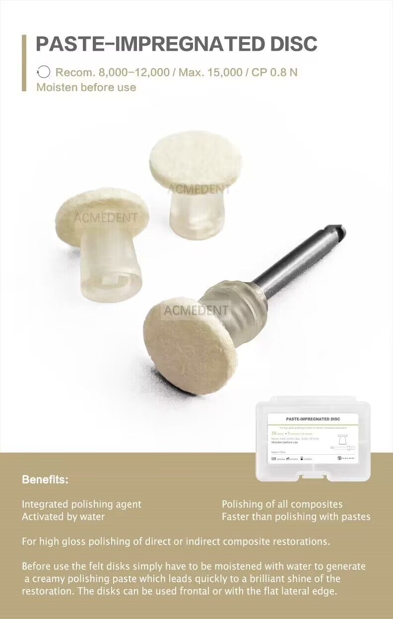 1 Box Dental Paste Impreganated Disc Composite Restorations Faster Polishing