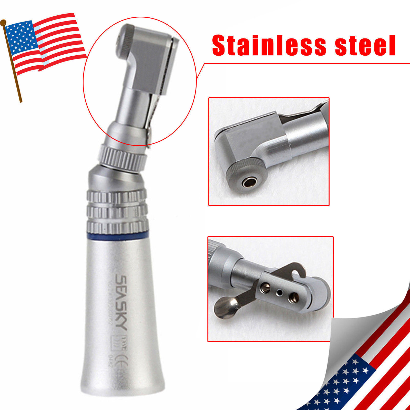 Dental Contra Angle Low Speed Handpiece Latch/Push E-type Multi Y