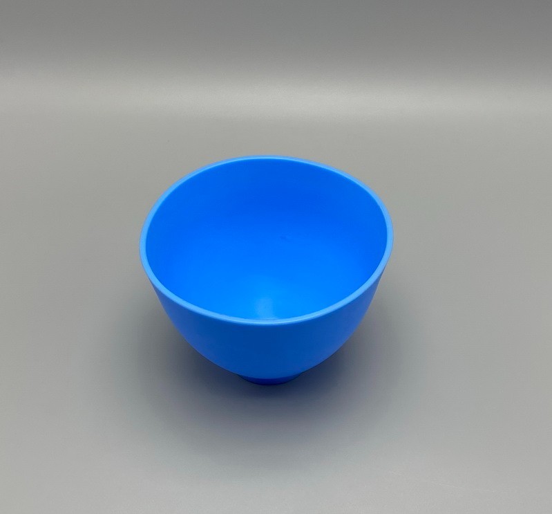 Dental Lab Mixing Bowl Flexible Silicone Rubber Extra Large Blue Bowls Hygienist