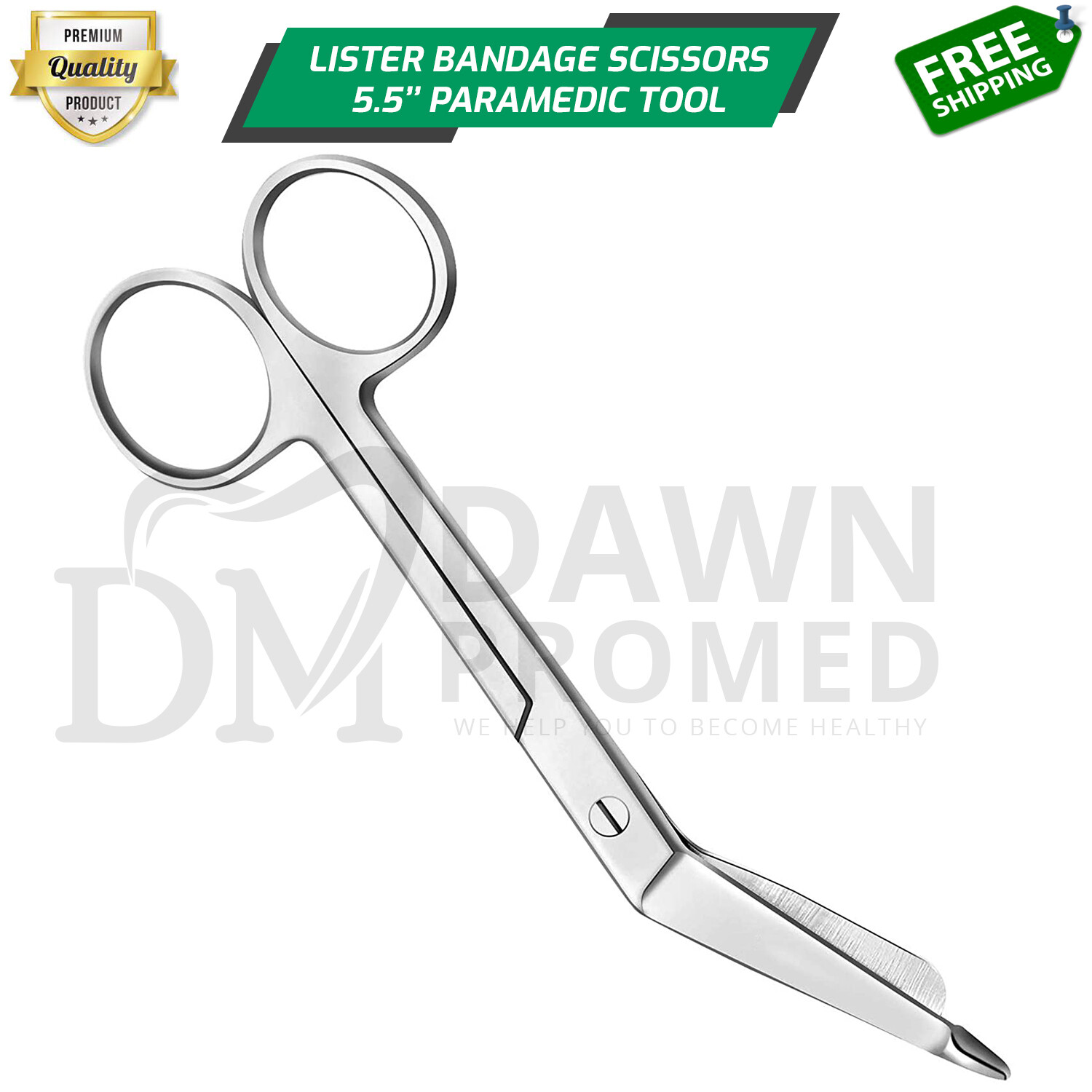 3 Lister Bandage Scissors 5.5″ EMT First Aid Surgical Medical German Grade