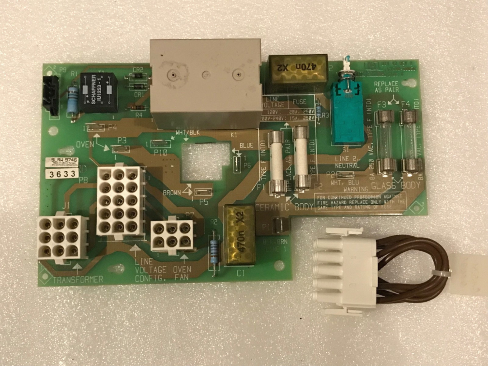 AGILENT G1530-60050 AC POWER BOARD FOR HP 6890/6890N GAS CHROMATOGRAPHY SYSTEMS