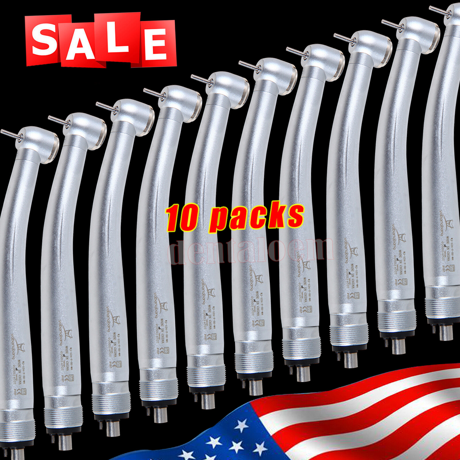 10* NSK PANA MAX Style Dental High Speed Handpiece Push Button 4Hole Air Turbine