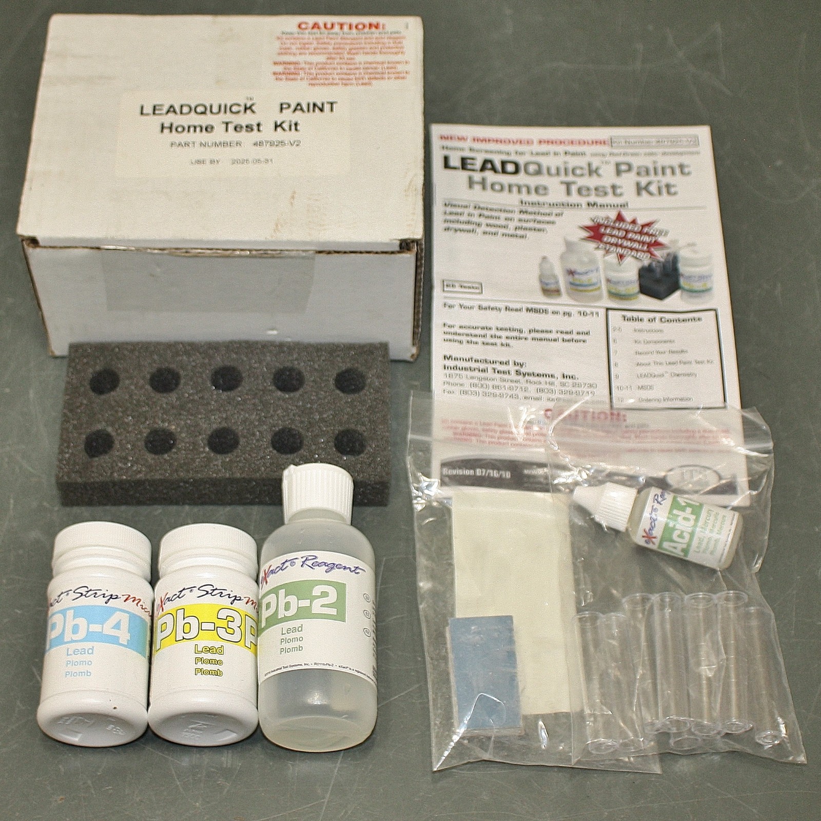 EXPIRED 05/2025 – (50) Industrial Test Systems Lead Paint Test Kits 487925-V