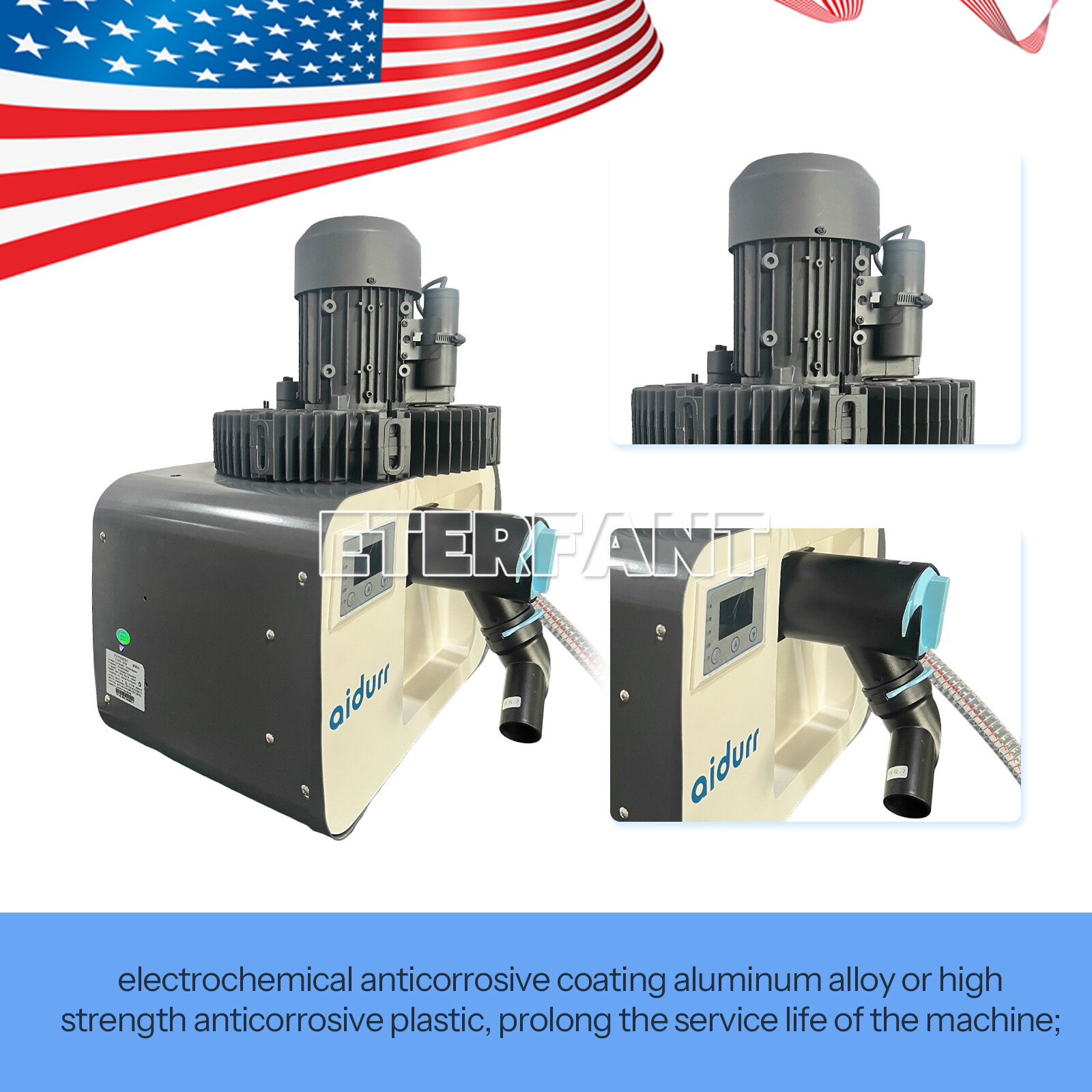 Dental Electric Variable Frequency Suction Machine Vacuum System Semi-Dry Type