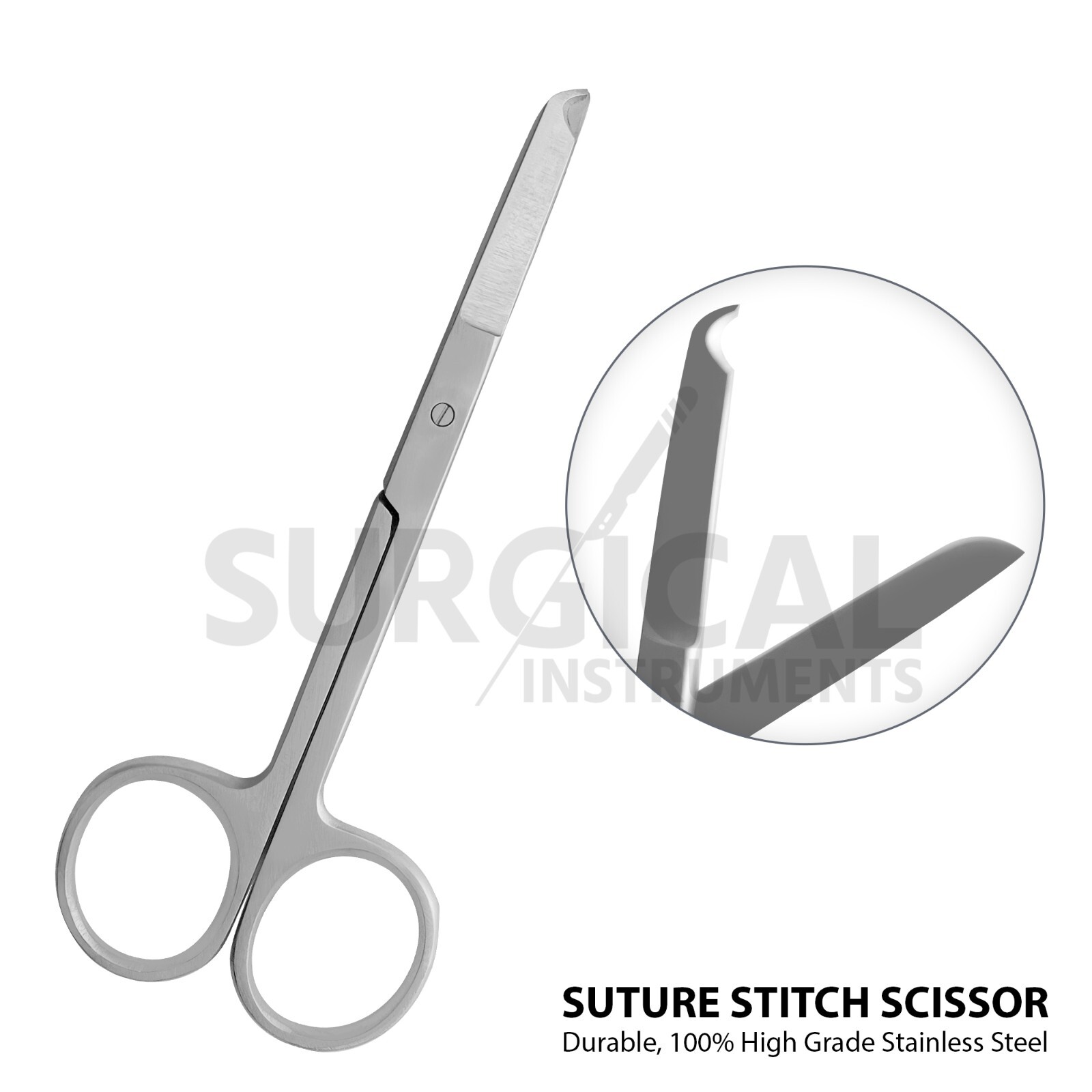 5 Pcs Suture Scissors Forceps Hemostats Needle Holders Set Surgical Kit-2