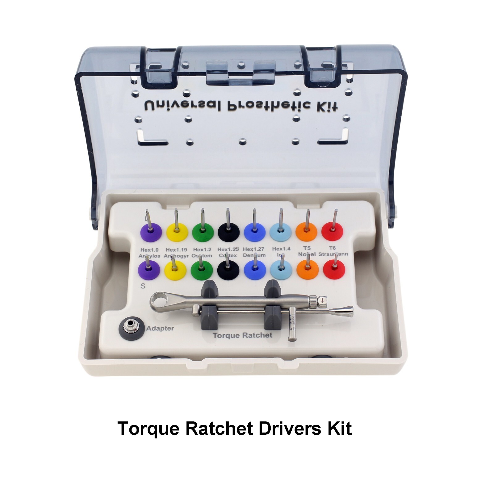 Universal Implant Prosthetic Kit Torque Wrench Drivers Screwdriver Manual