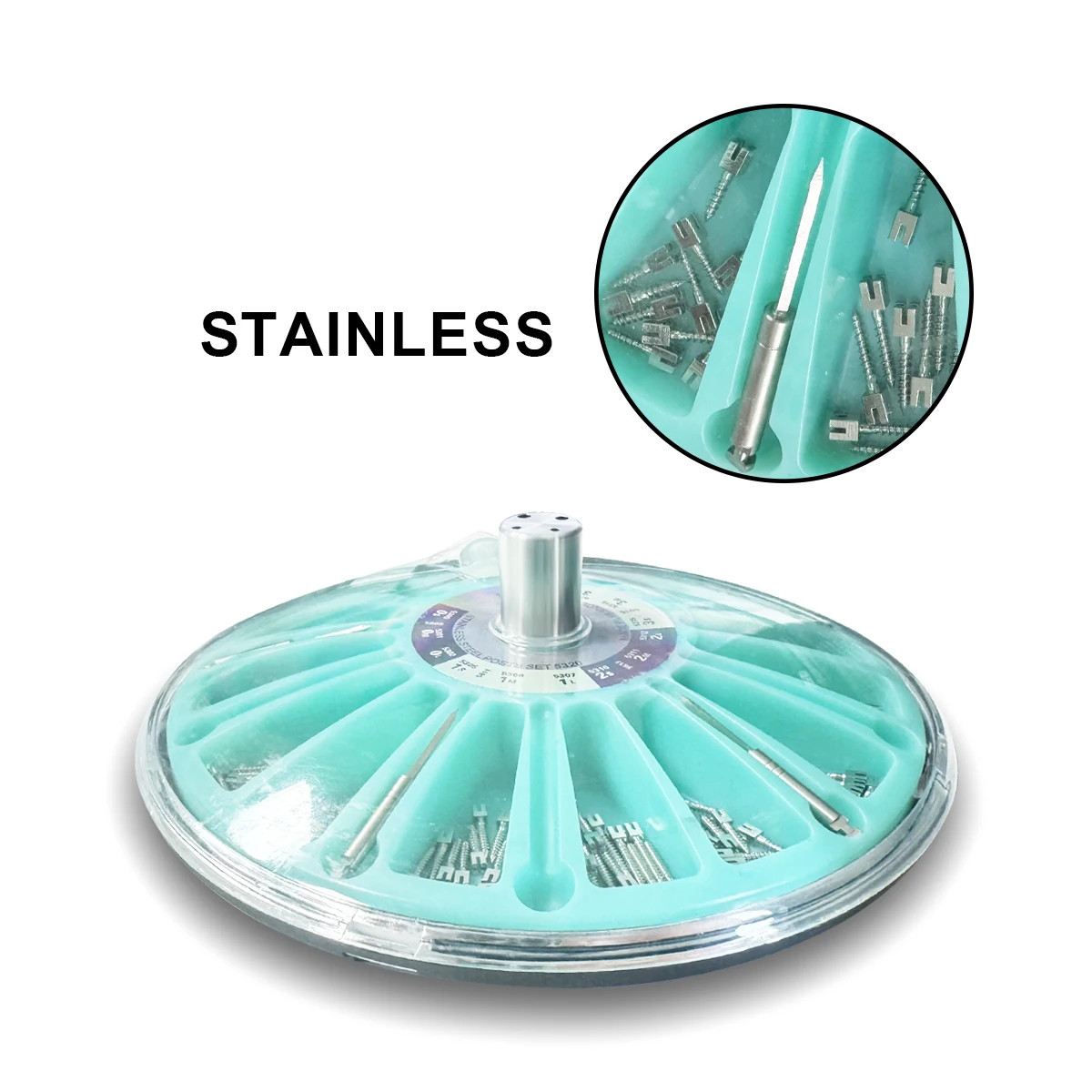 120PCS High Quality Conical Screw Post posts set Stainless Steel Pure Titanium.