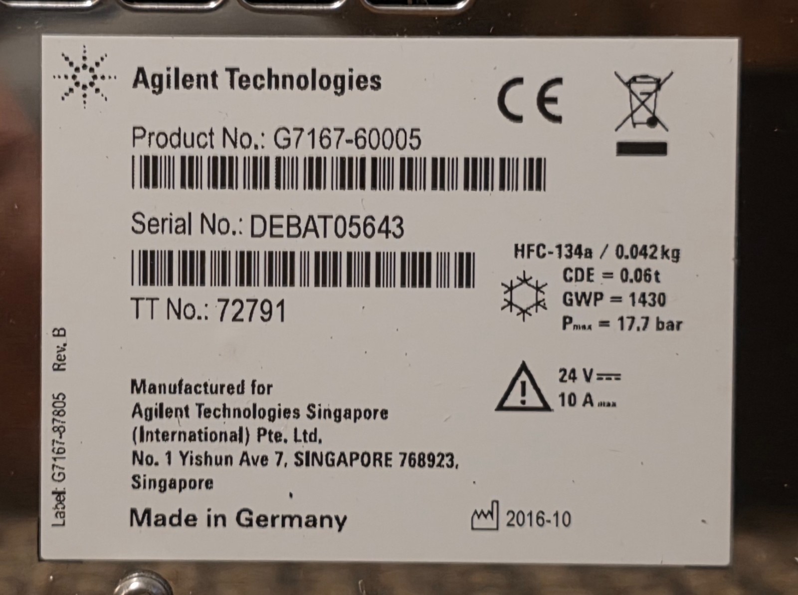 Agilent G7167-60101 InfinityLab LC Series Sample Thermostat Cooler +WARRANTY