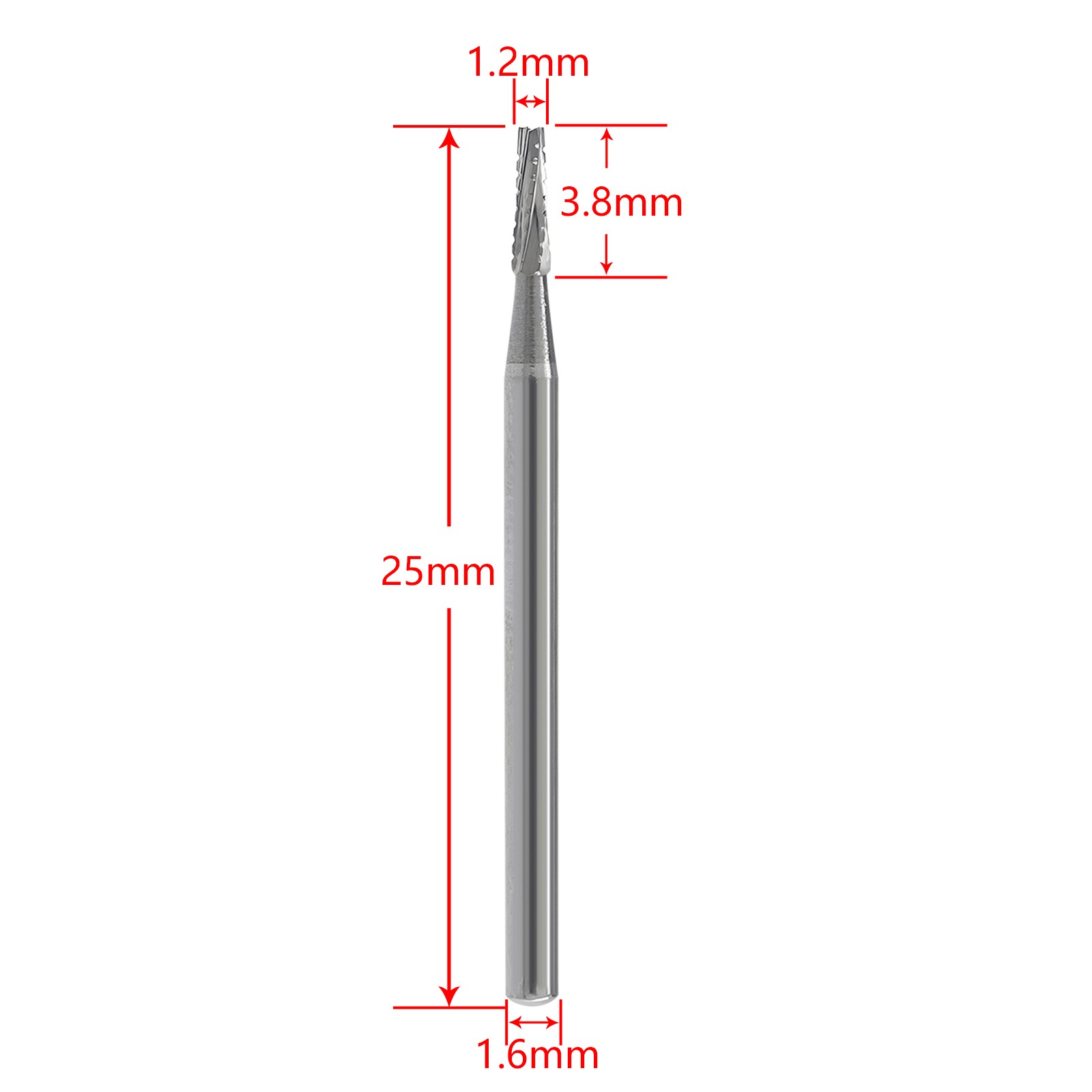 Dental Surgical Burs 25mm Carbide Bur Friction Grip FG Tapered Fissure Bur po