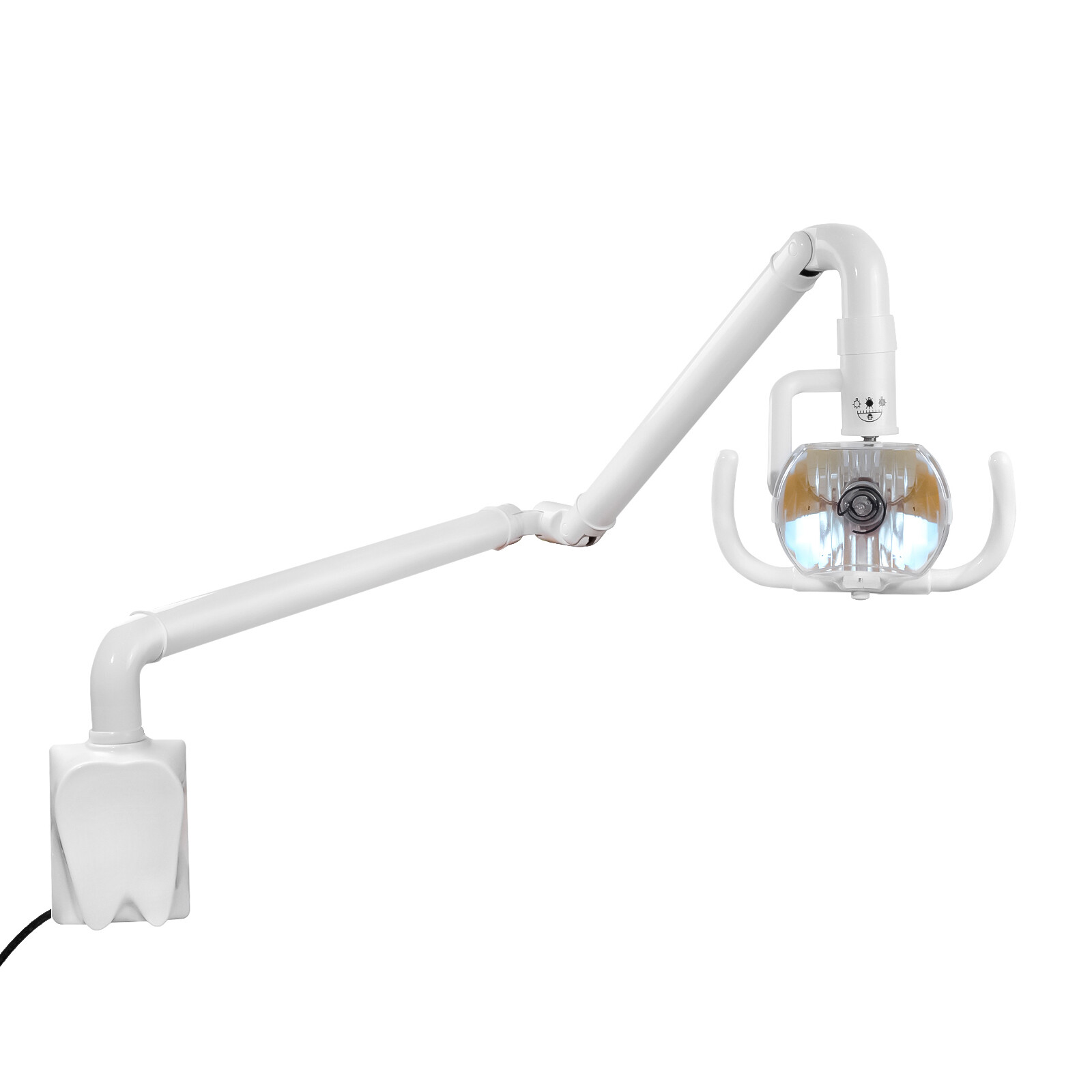 50W Wall-Mounted Dental Surgical Halogen Light Shadowless Lamp Light with Arm US