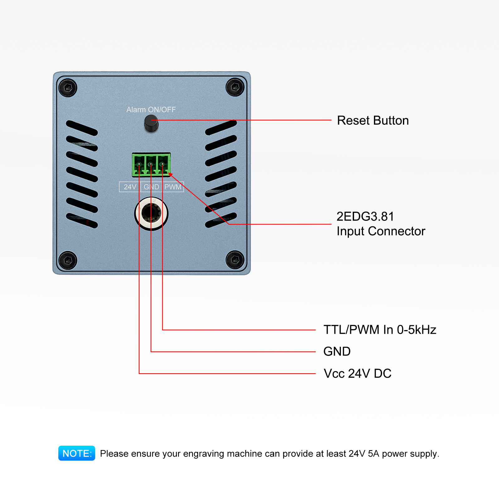 K30 30W+ Optical Power Laser Engraver Module with Air Assist for Wood and Metal