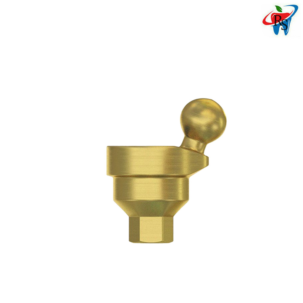 1x Dental Prosthetic Ball Angulated 18° Attachment Abutment Titanium Int Hex
