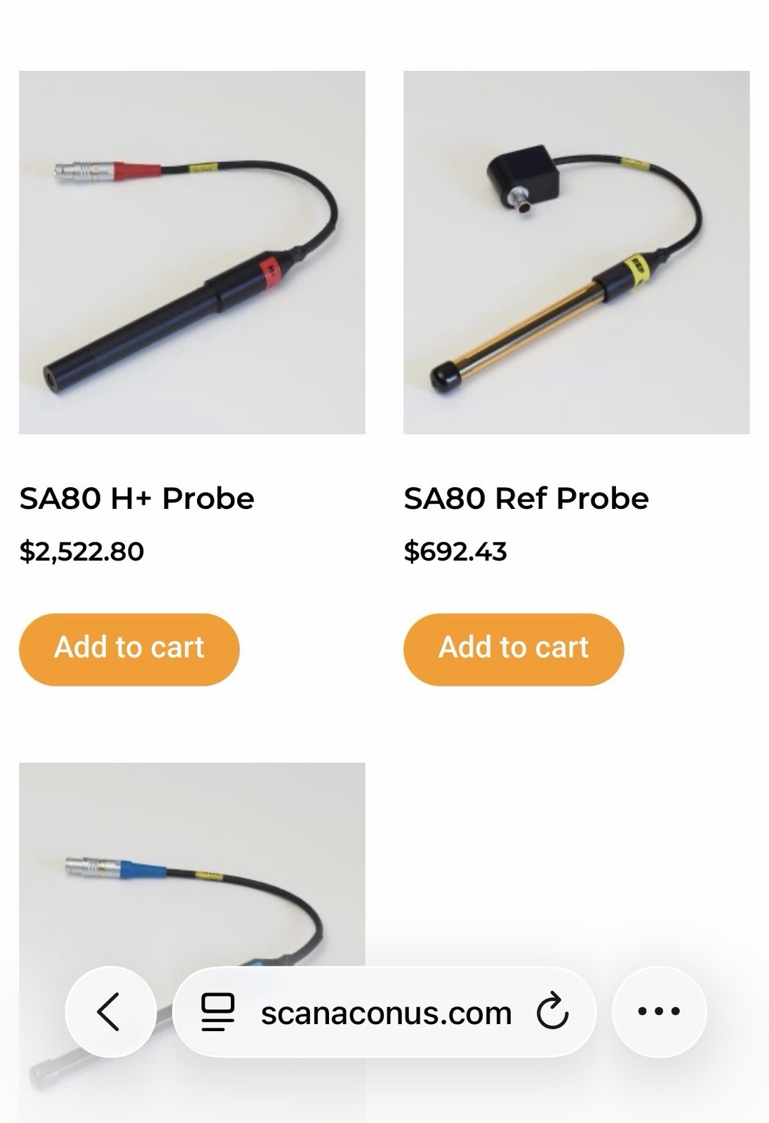 Scanacon REF Reference Electrode For Industrial Acid Analyzers