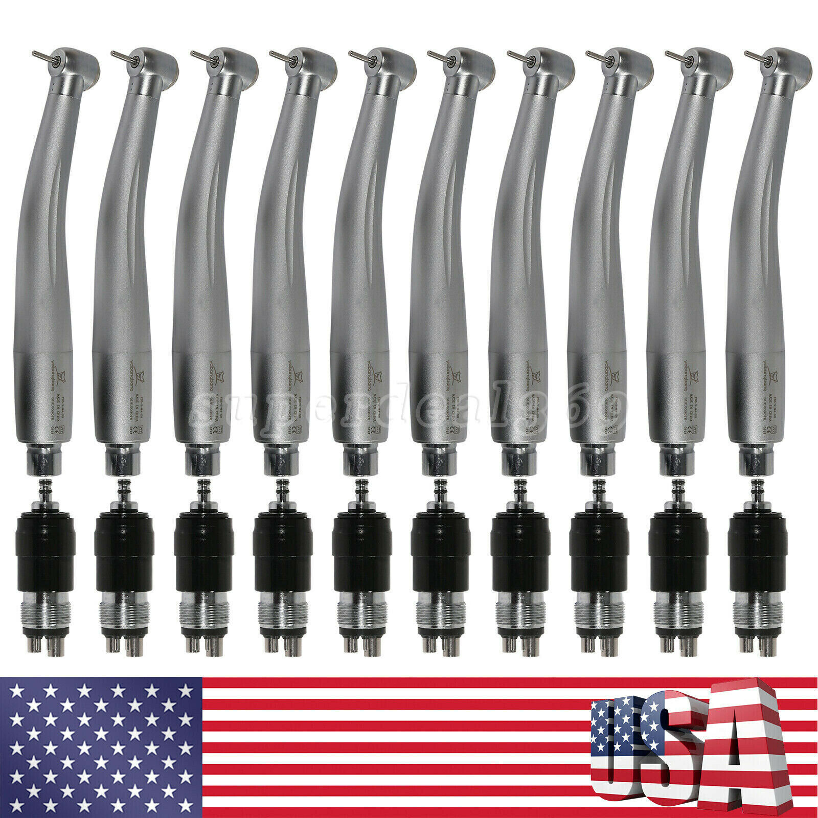 10*Yabangbang Dental High Speed Turbine Handpiece fit NSK 4Hole Coupler Swivel
