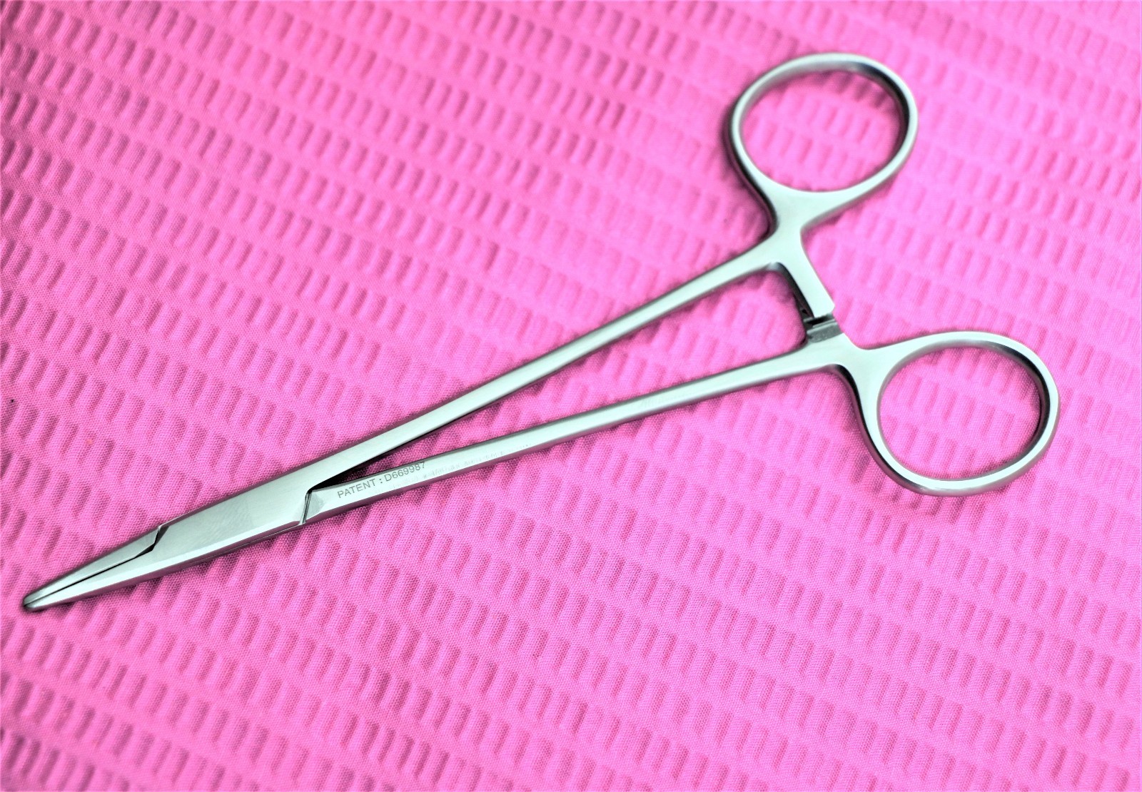 PREMIUM WEBSTER NEEDLE HOLDER SMOOTH 5″ SURGICAL VETERINARY BEVELED EDGE -A+QLTY
