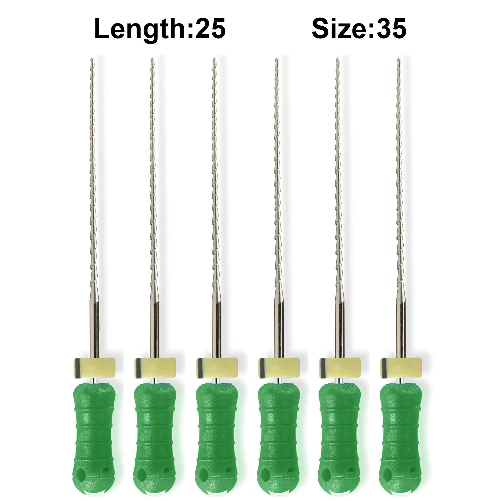 Sky Choice Hedstrom Files – 25 mm Length, Size 35 Green w/Rubber Stopper 6/Pkg
