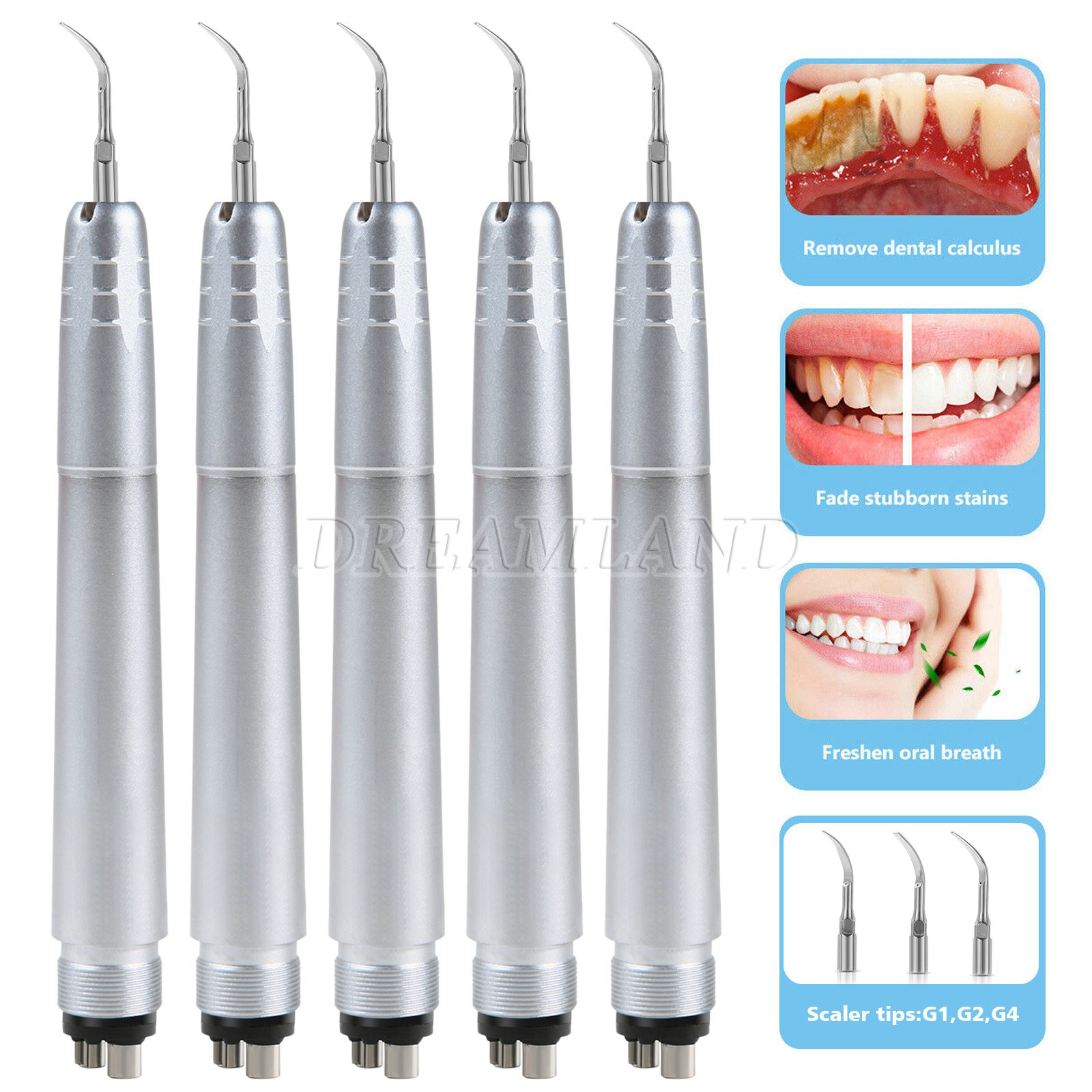 3pcs New Dental Scaling Endo Tips Compatible Ultrasonic Satelec DTE scaler ED1-3