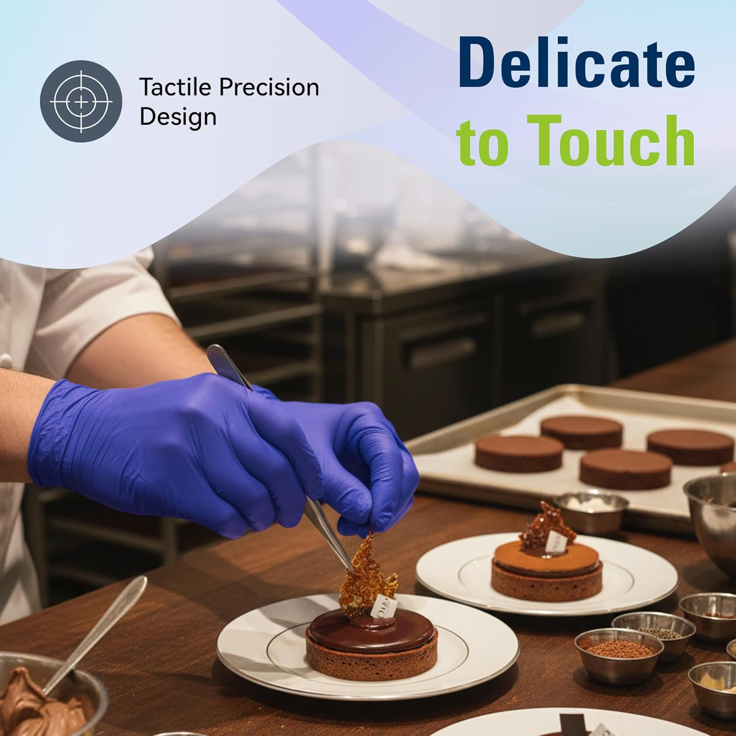 SWIFTLITE Disposable Nitrile Gloves, Food Safe, Latex-Free Powder-Free, Kitchen