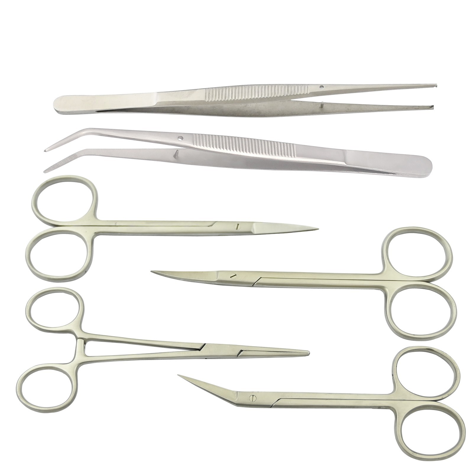 Medical First Aid Paramedic EMT Kit Dressing Tweezers Suture Scissors Bowl Tray