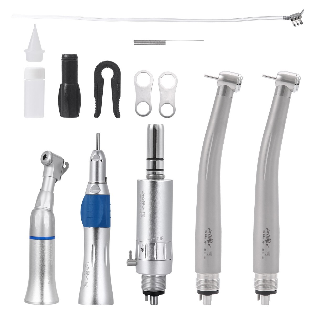 Portable Dental Delivery Unit Mobile Cart Air Compressor / Handpieces Kit 4Holes
