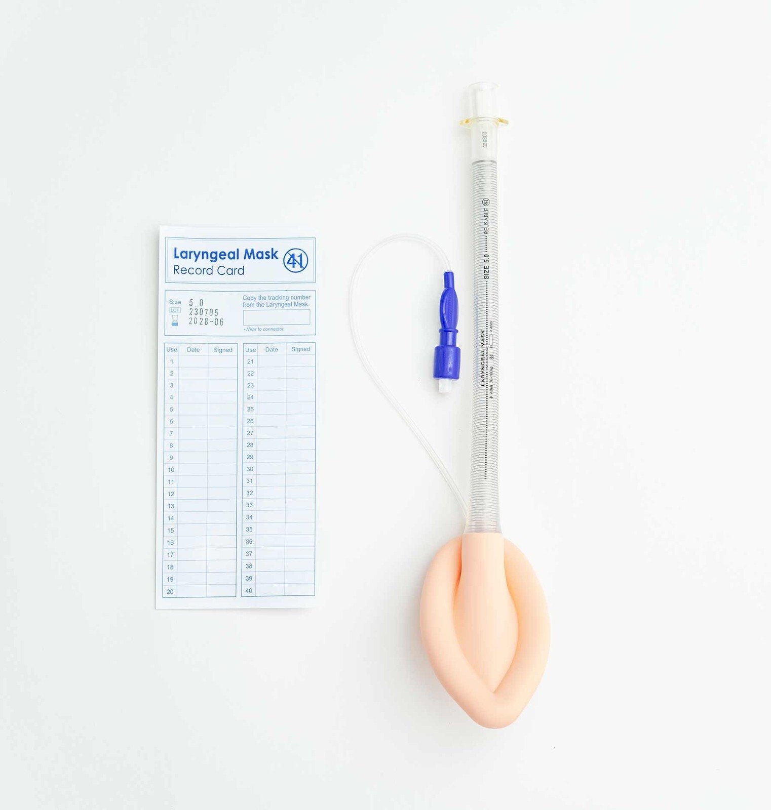 Pediatric Flexible Reusable Laryngeal Mask Airway sizes 2, 2.5 (qty. 2 of each)