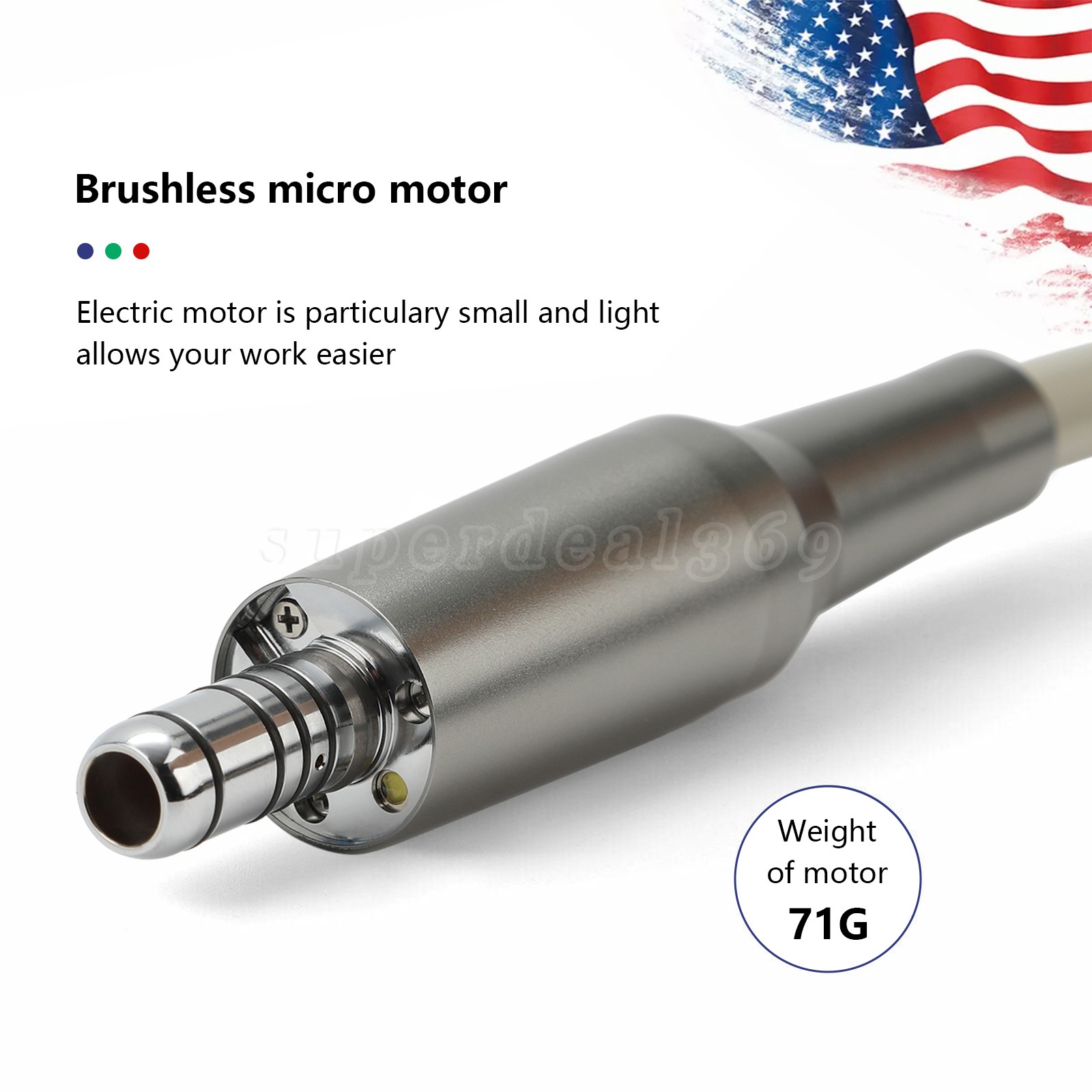 Dental Brushless LED Electric Micro Motor Fit NSK E-Type 1:1/16:1/1:5 Handpiece