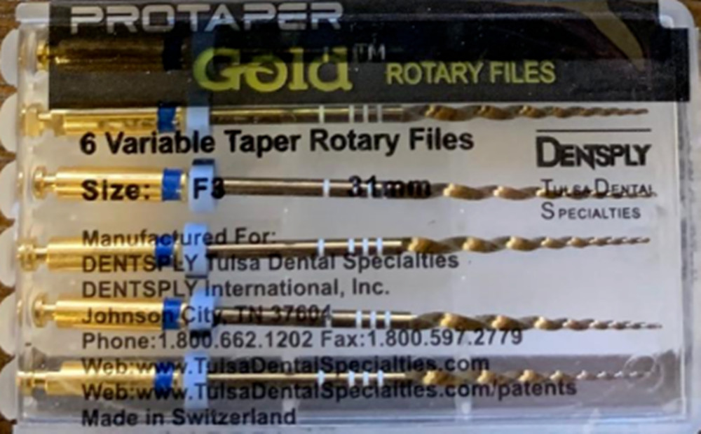 SALE! Dentsply ProTaper Gold Rotary Files F1,F2,F3,S1,S2,SX-F3 6 files packs