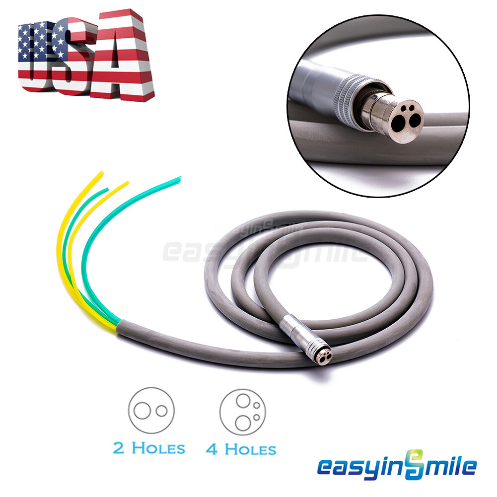 Easyinsmile Dental Handpiece Silicone Tubing Hose for Air Turbine Handpiece 2/4