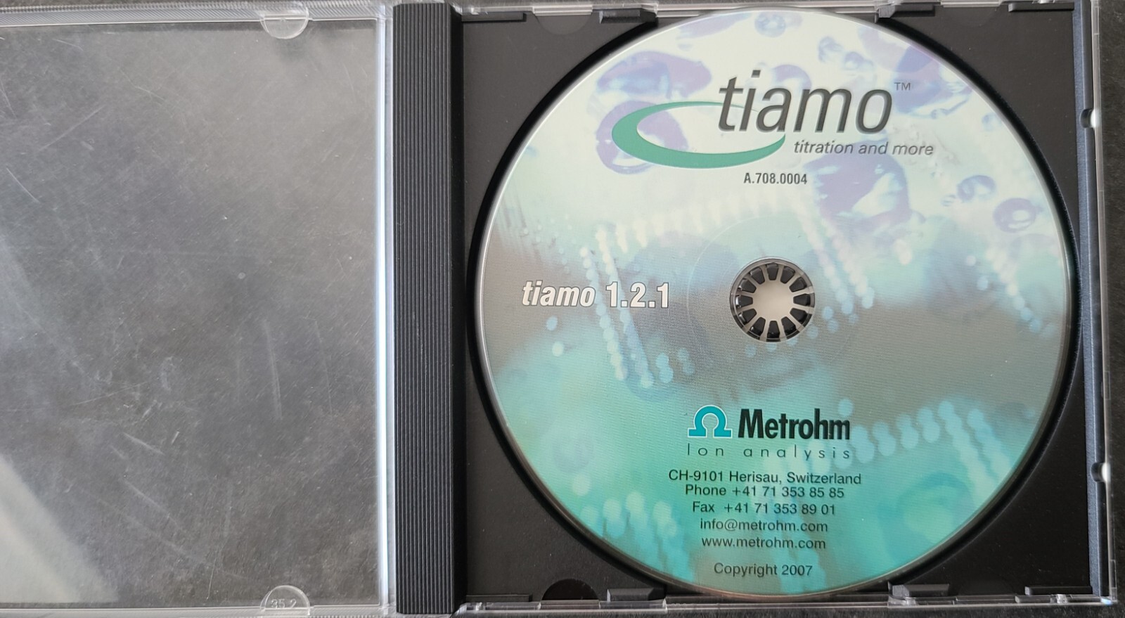 Metrohm Ion Analysis Tiamo 1.2.1 p/n: A.708.0004
