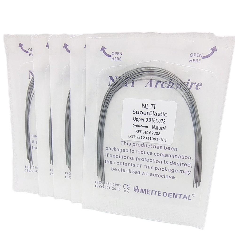 Dental Ortho Niti Super Elastic Ovoid/Natural Rectangular/Round Arch Wire