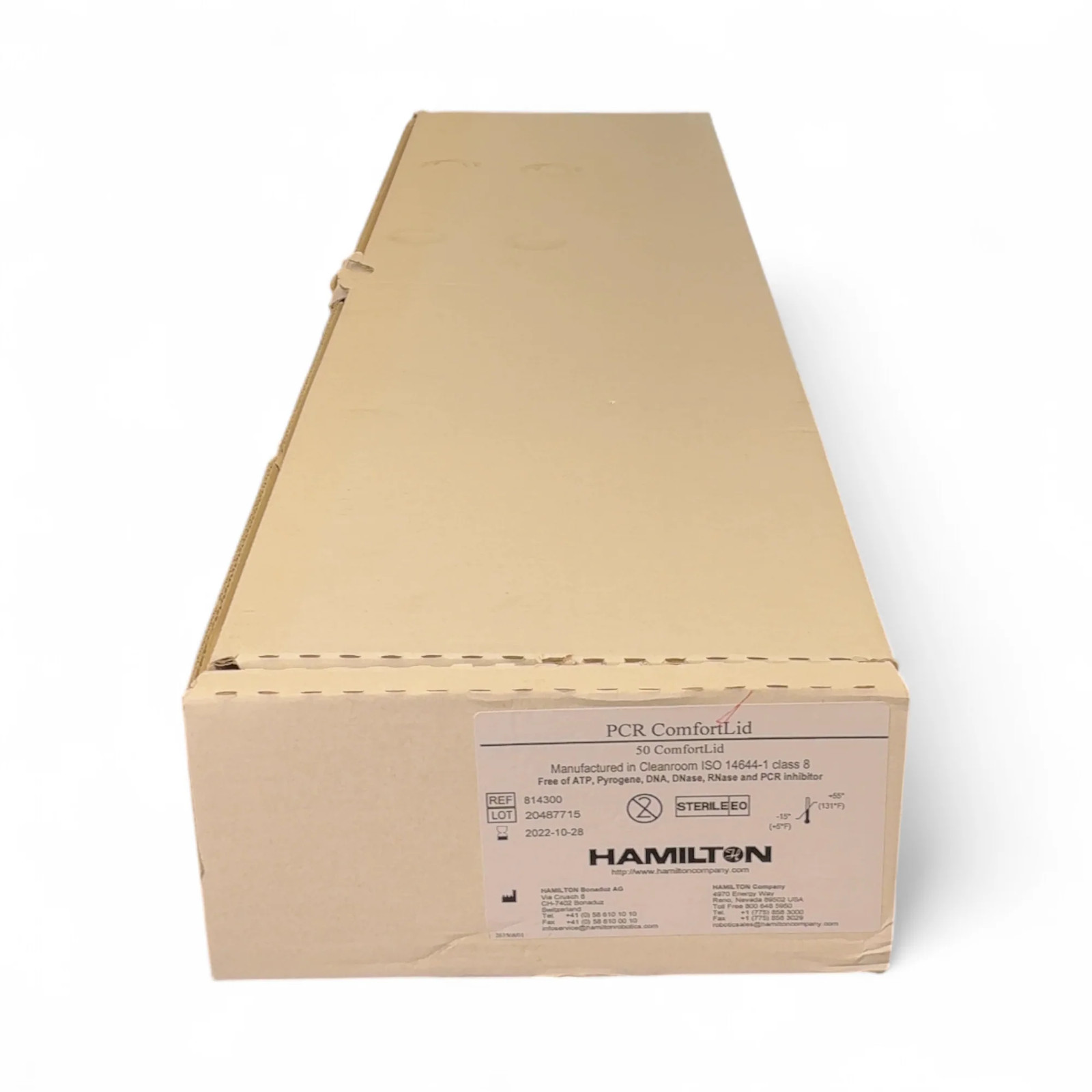Hamilton 814300 PCR ComfortLid PCR Plate Lids NEW Open Box (Best Offer!)