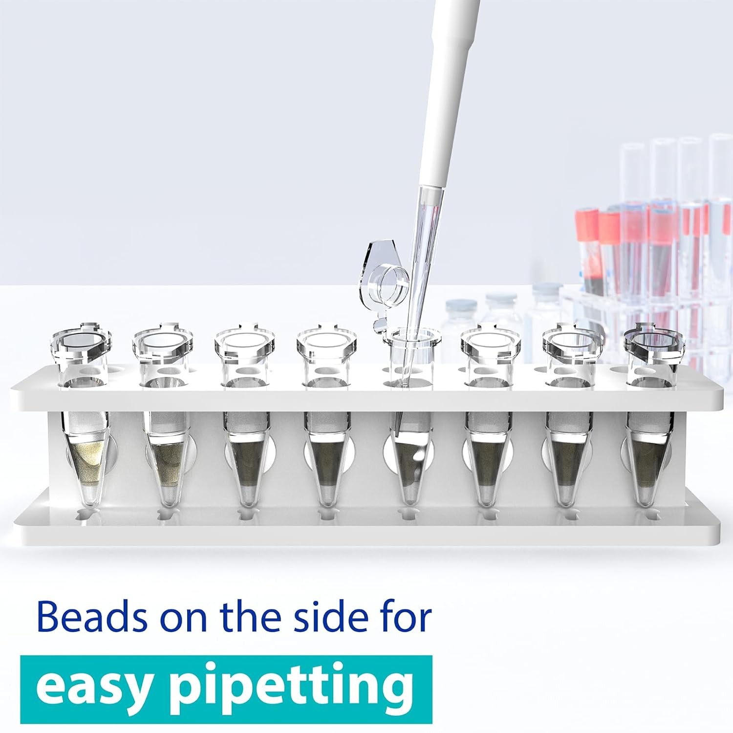 Magnetic Bead Rack Separator for DNA/RNA, Holds 16 Wells of 1.5ml/2ml Centrifuge