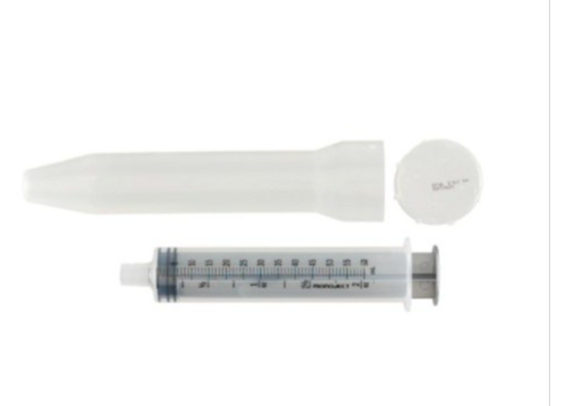 8881560265 Syringe, 60mL, Toomey Tip, 5cc & ¼ oz Increment Graduations, 20bx