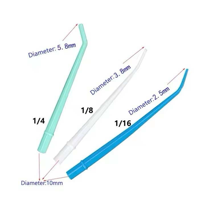 White Surgical Aspirator Tips Small size 1/8″ Dental Suction Tip