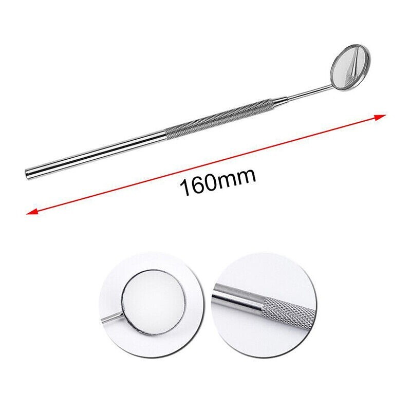 Stainless Steel Dental Mirror, Oral Exam Instrument for Dentist, 1 to 10 PCS