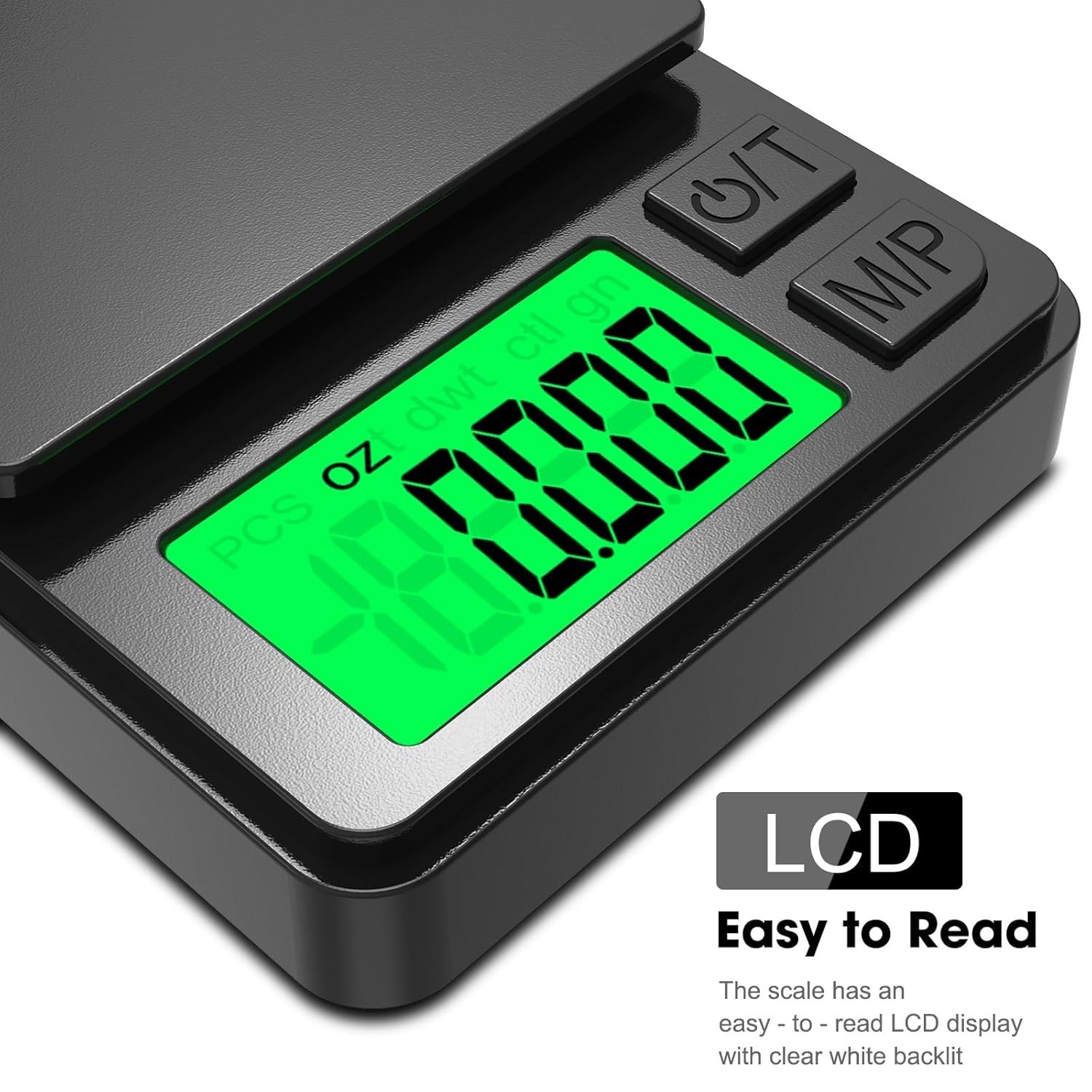Digital Milligram Scale 50g/.001g Lab Balance Diamond Gold Weighing Pans LCD New