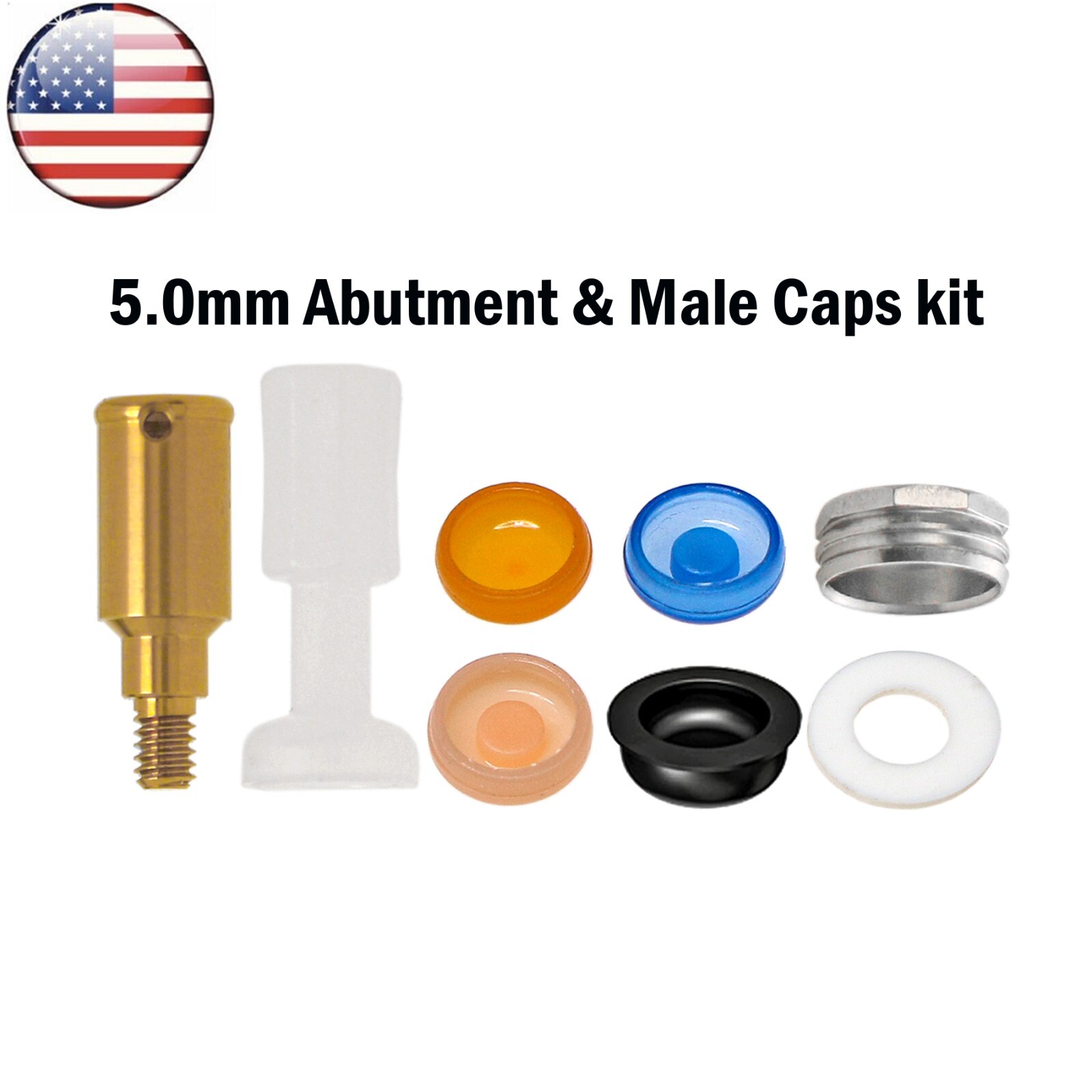 Dental Overdenture Locator Abutment for ZIMMER BEGO MIS Screw-Vent 3.5 Platform