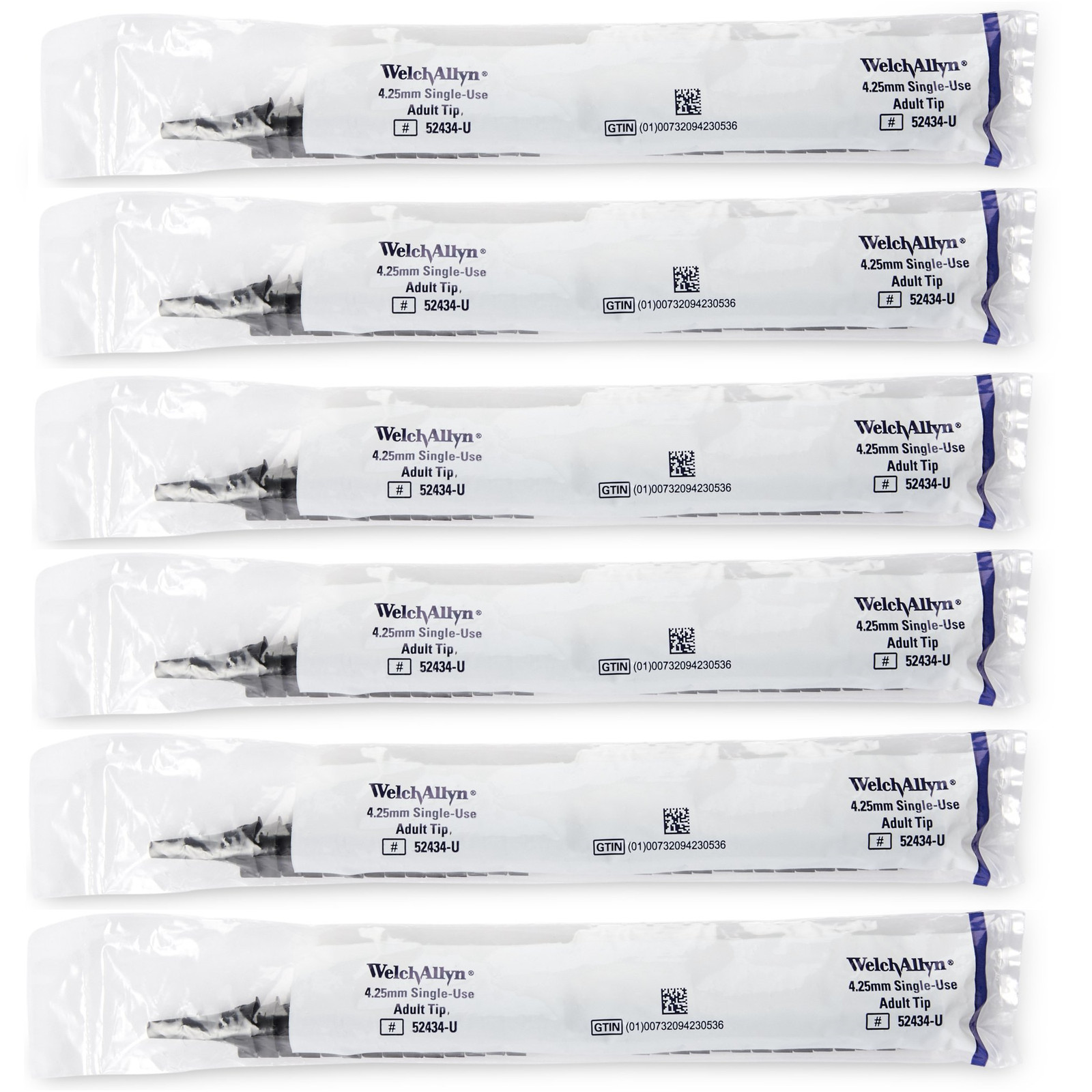 Welch Allyn Ear Speculum Set Round Tip Plastic 4.25mm, Qty 204pcs – 6 Sleeves