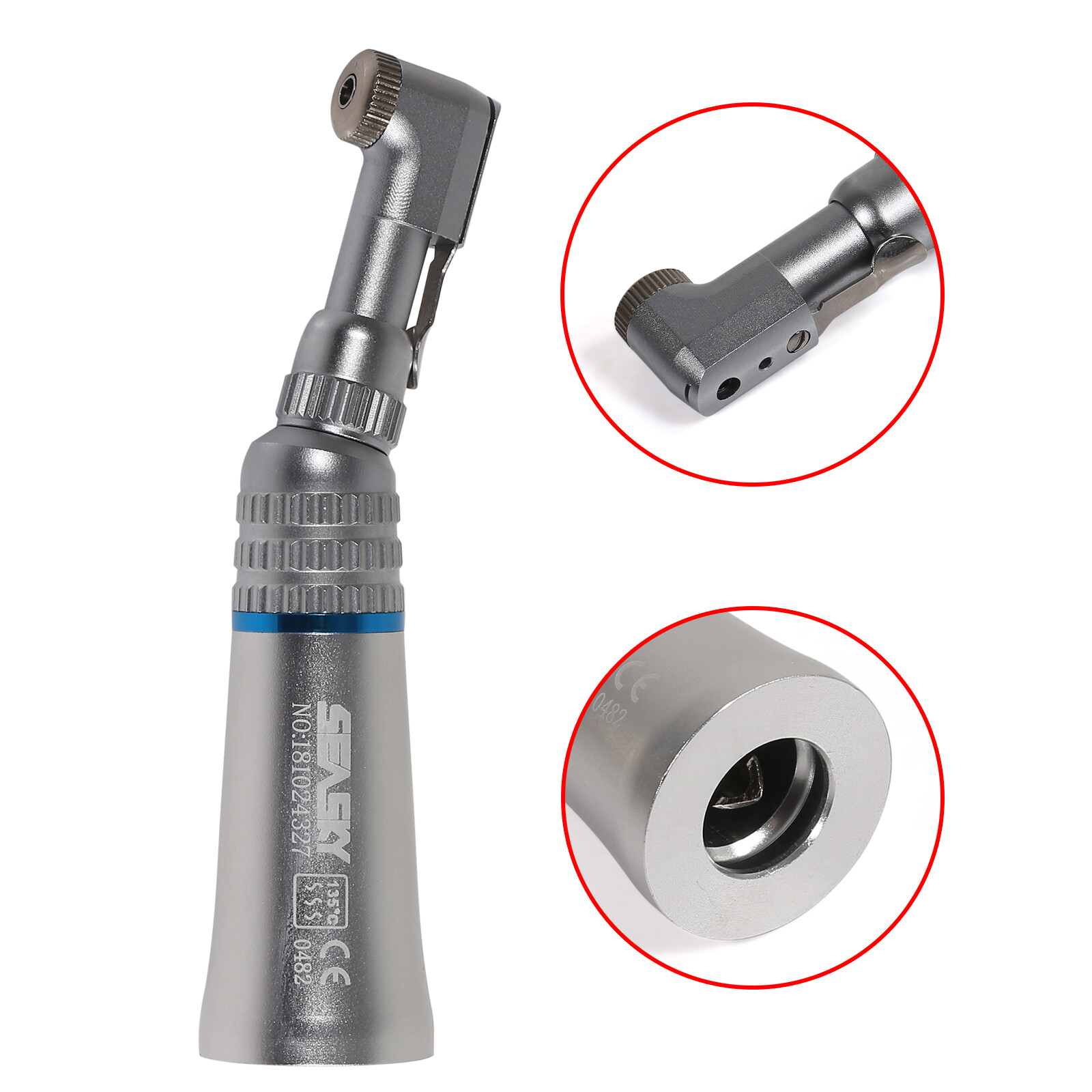 Dental Contra angle Slow Low Speed Handpiece Latch E-type Fit RA/CA 2.35mm Burs