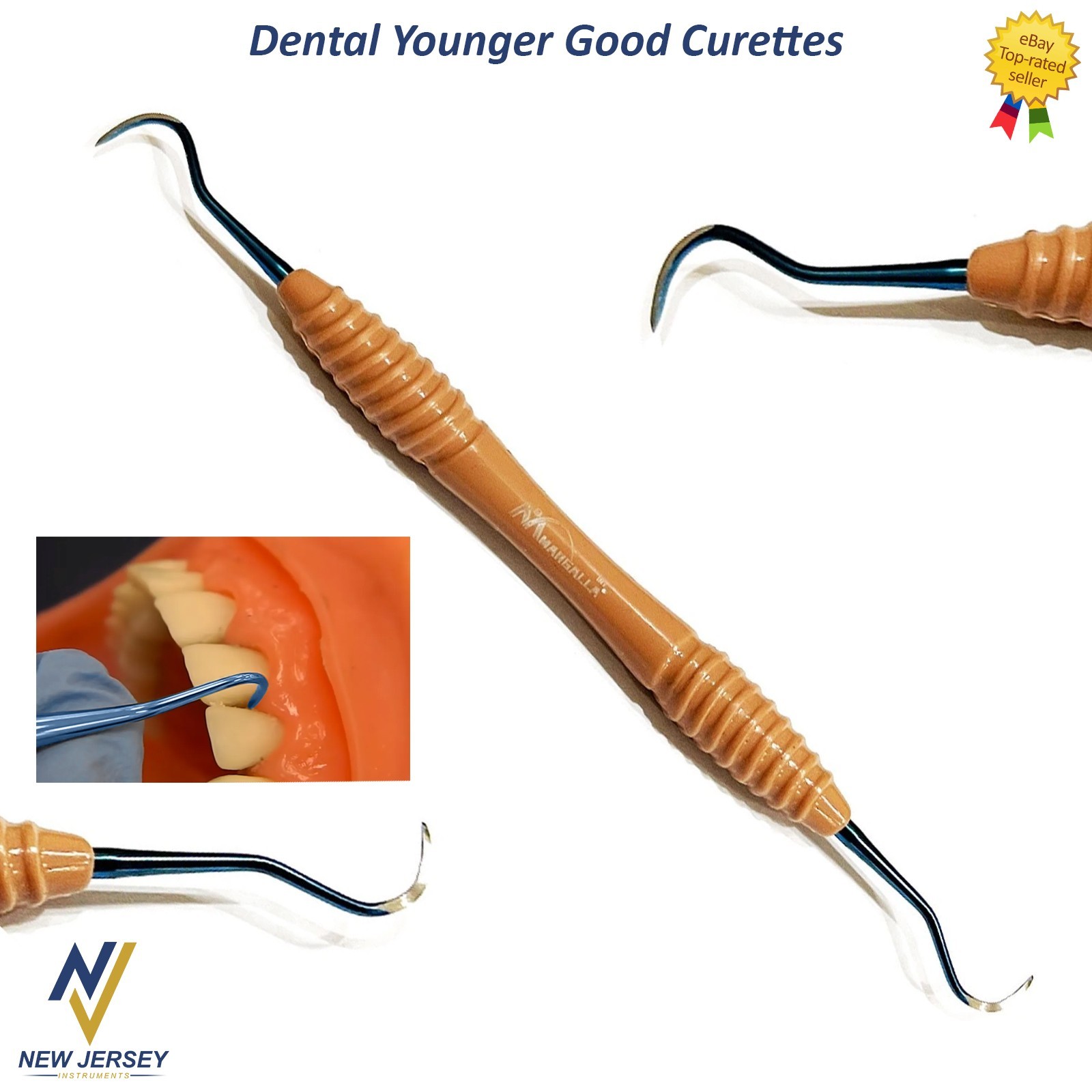 Dental Younger-Good Curettes 7/8 Universal Silicone Handle Periodontal Hygienist