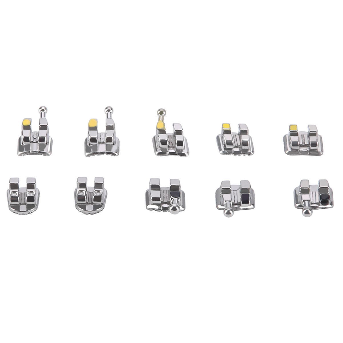 Dental Orthodontic Brackets Braces Mini MBT Roth.022 Hook 345 /NITI Arch Wires