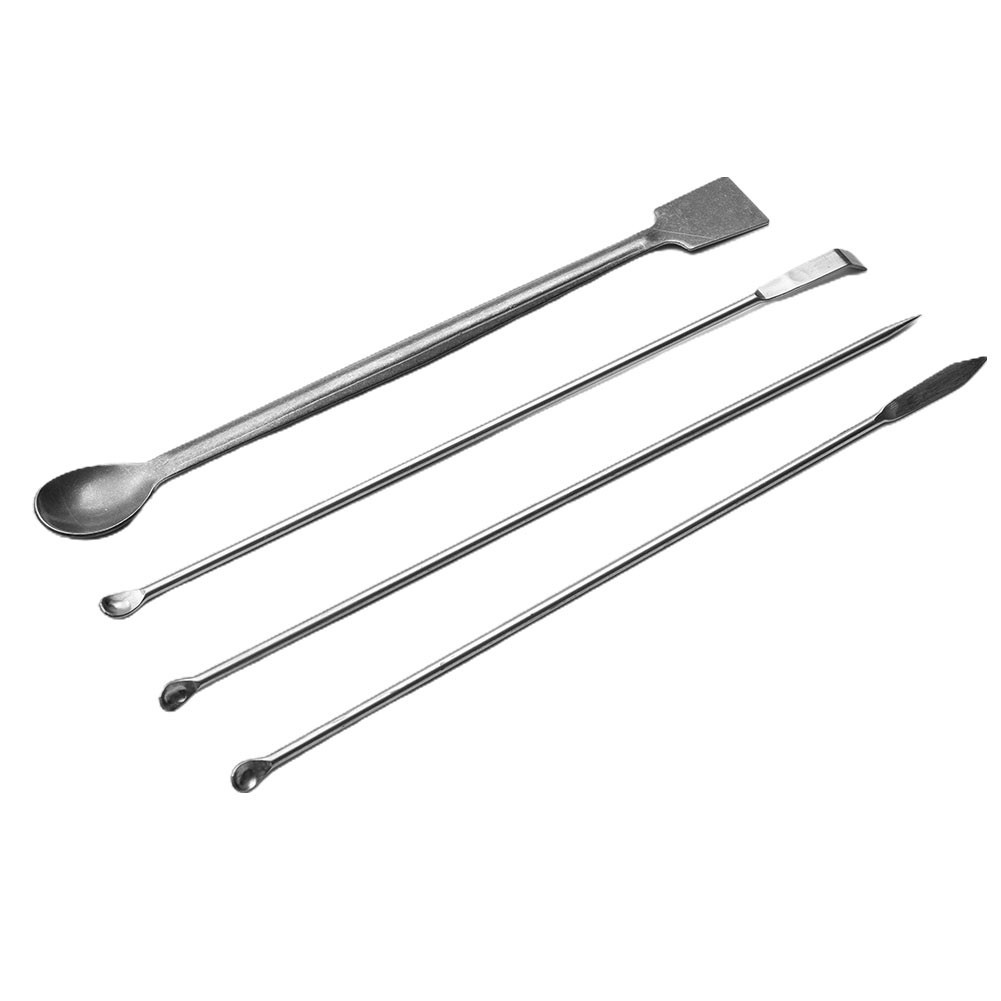 High Quality New Practical Laboratory Sampling Spoon Stainless Steel Safe 12pcs