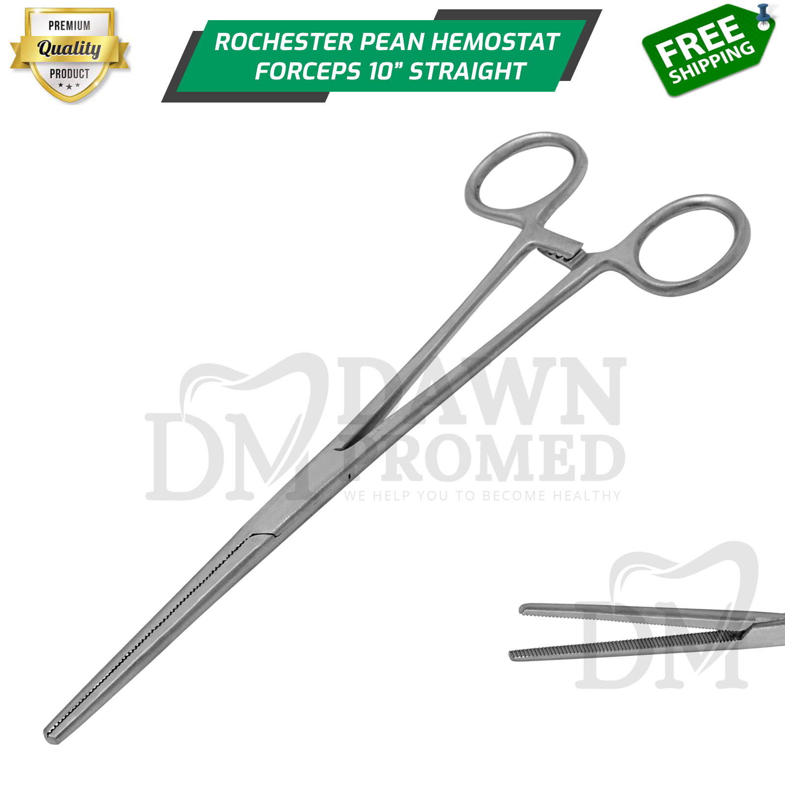 Fishing Hemostat forceps 10″ Straight Pean Forceps Locking Clamps German Grade