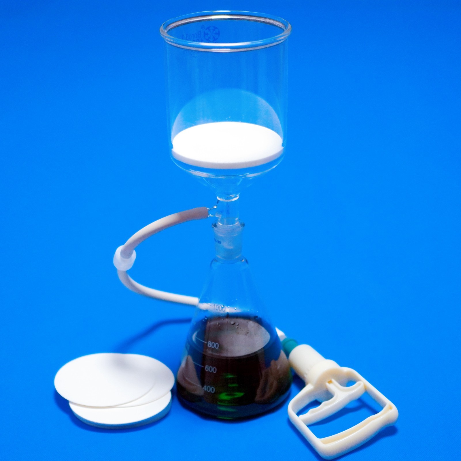 Manual vacuum pump handle used for lab glass filtering kit buchner filter kit