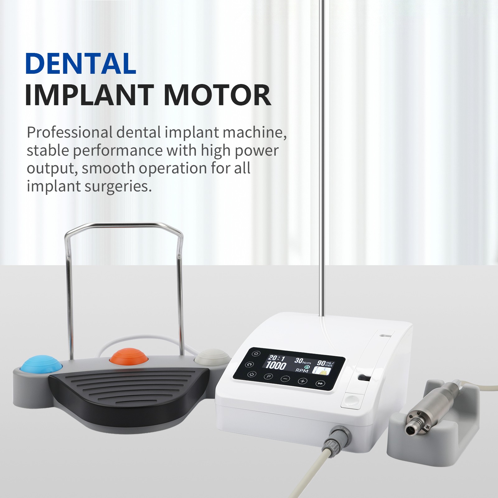 Dental Mini Implant Motor Surgical Brushless LED Electric Motor Surgery PLH‑VM3
