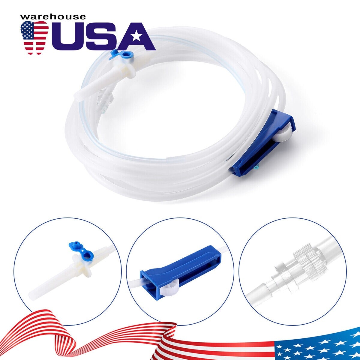 Dental Implant Surgery Irrigation Tubing Disposable Tubes C Type 291cm fit NSK