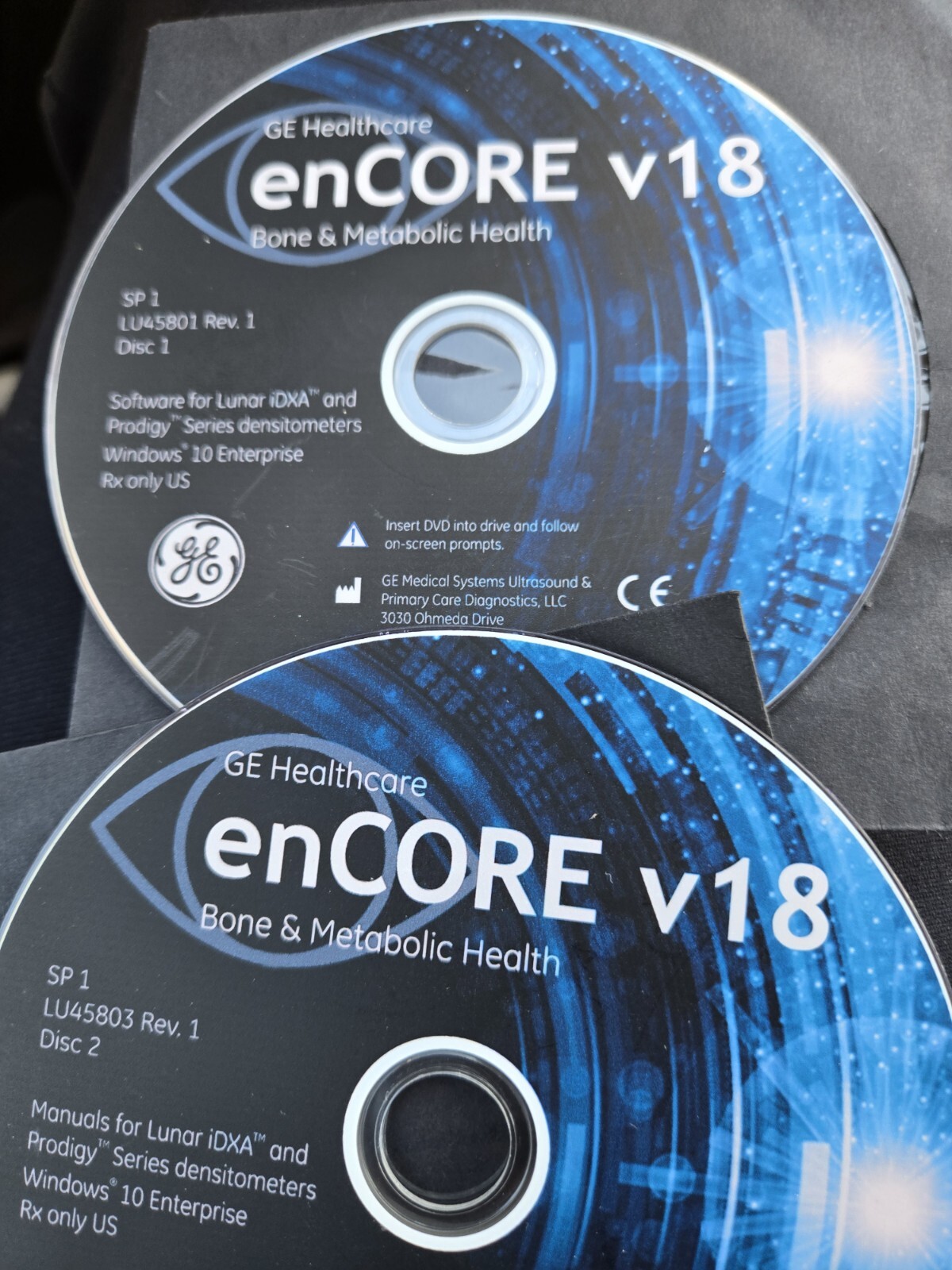 GE ENCORE LUNAR Software Version 18 For PRODIGY /IDEXA SYSTEM